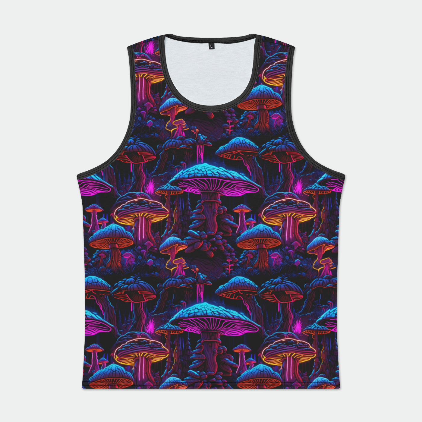 Neon Mushroom Meltdown Men's Tank