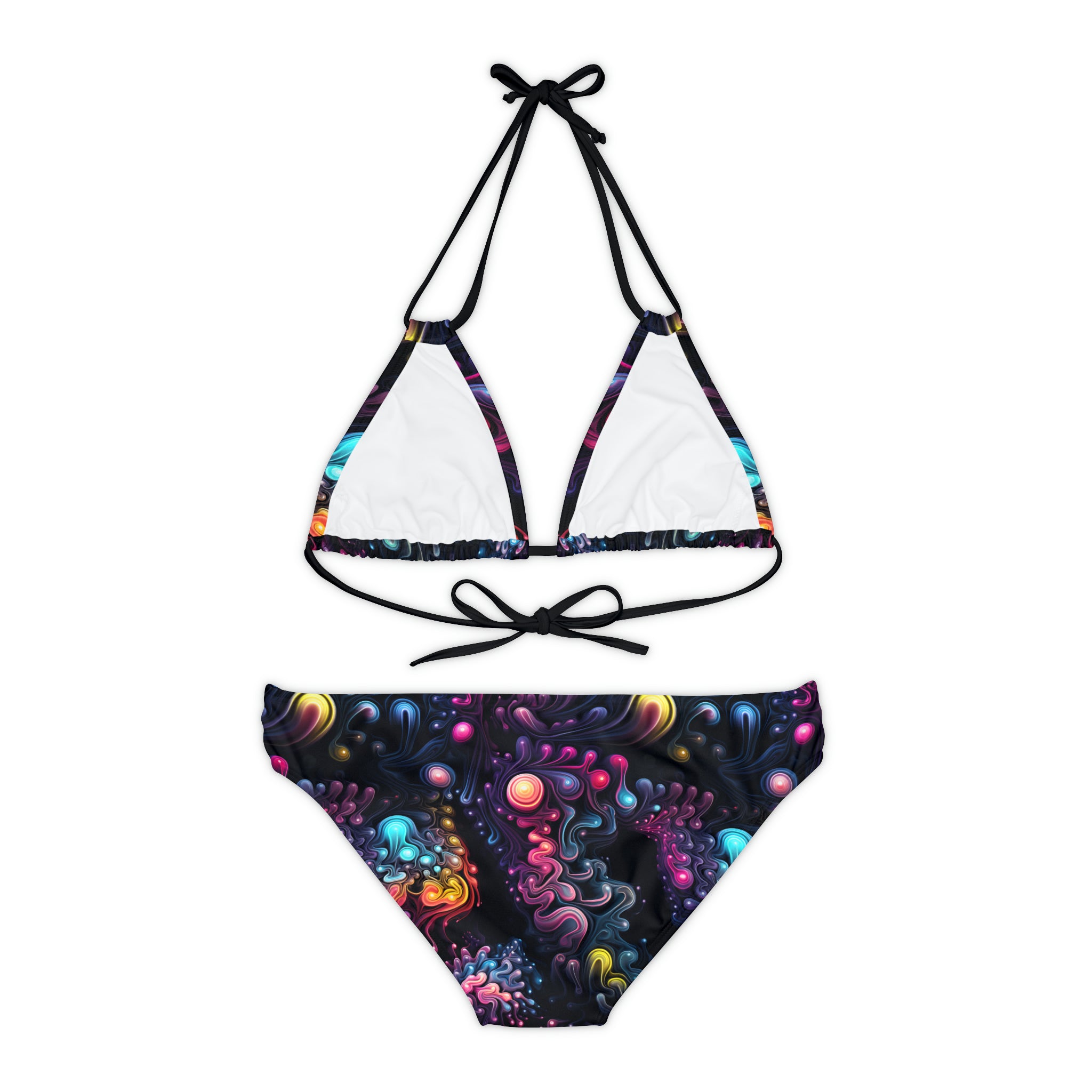 Kaleidoscopic Kinesis Strap Bikini Set