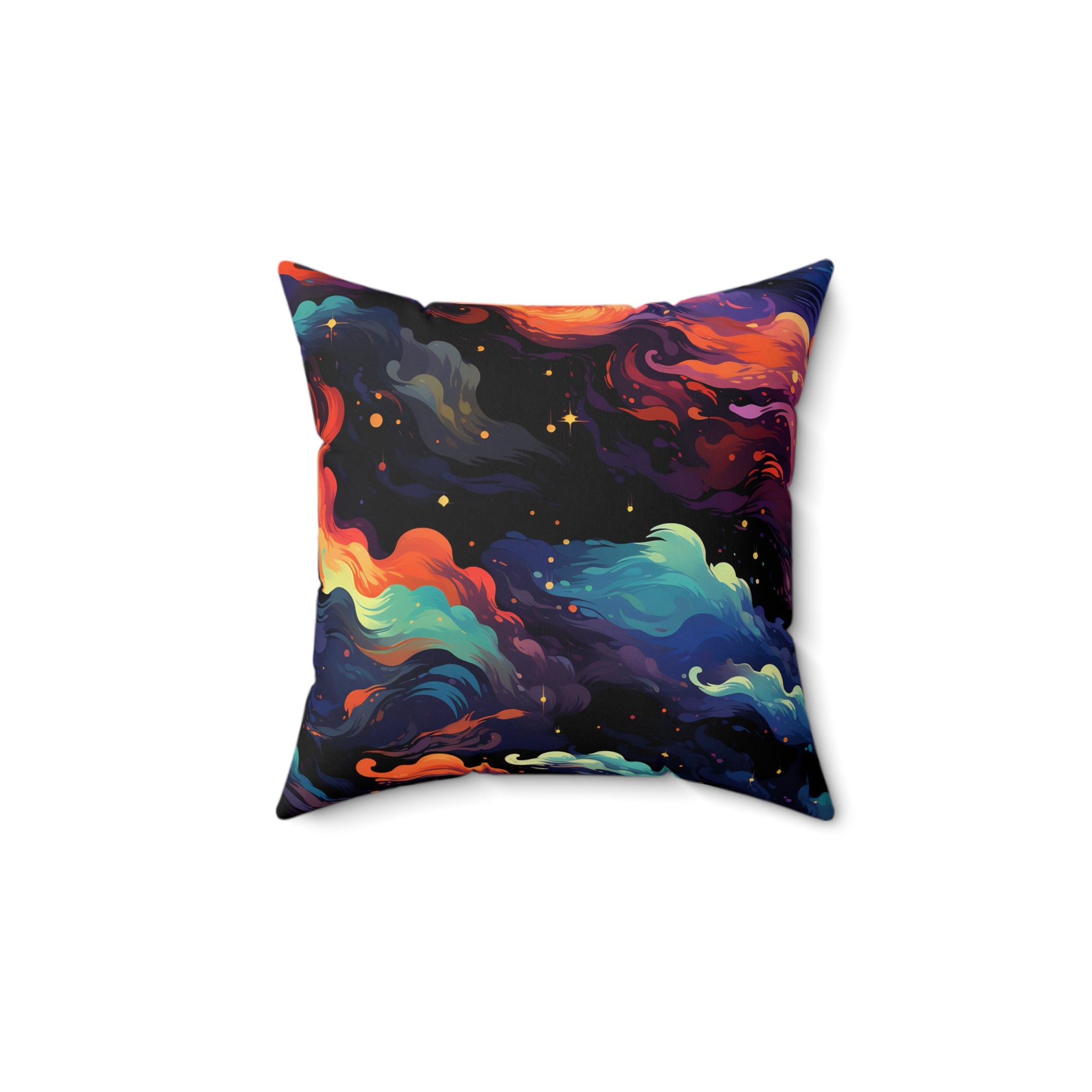 Chromatic Clouds Square Pillow