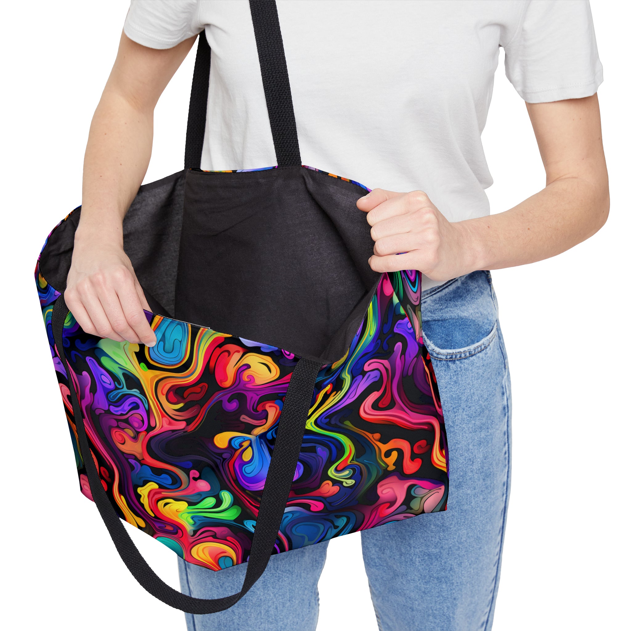 Psychedelic Whirlwind Weekender Tote Bag