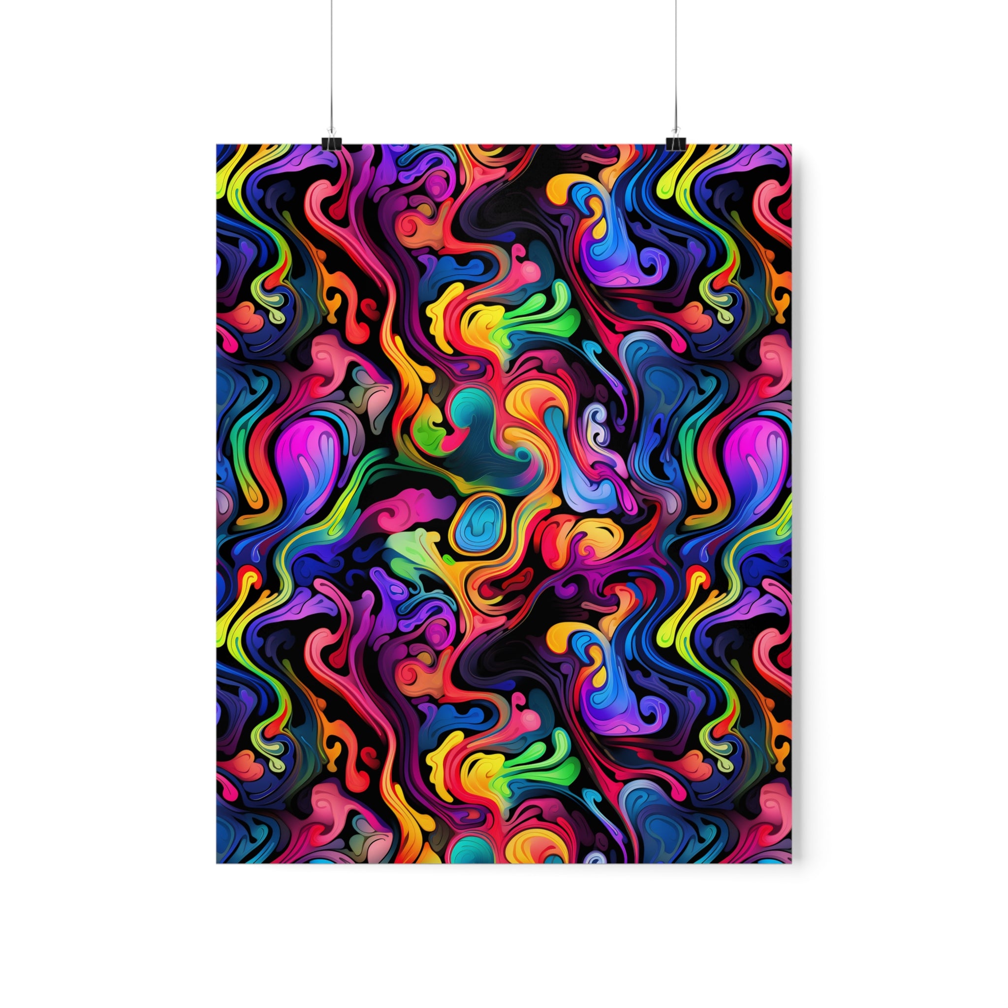 Psychedelic Whirlwind Premium Matte Poster