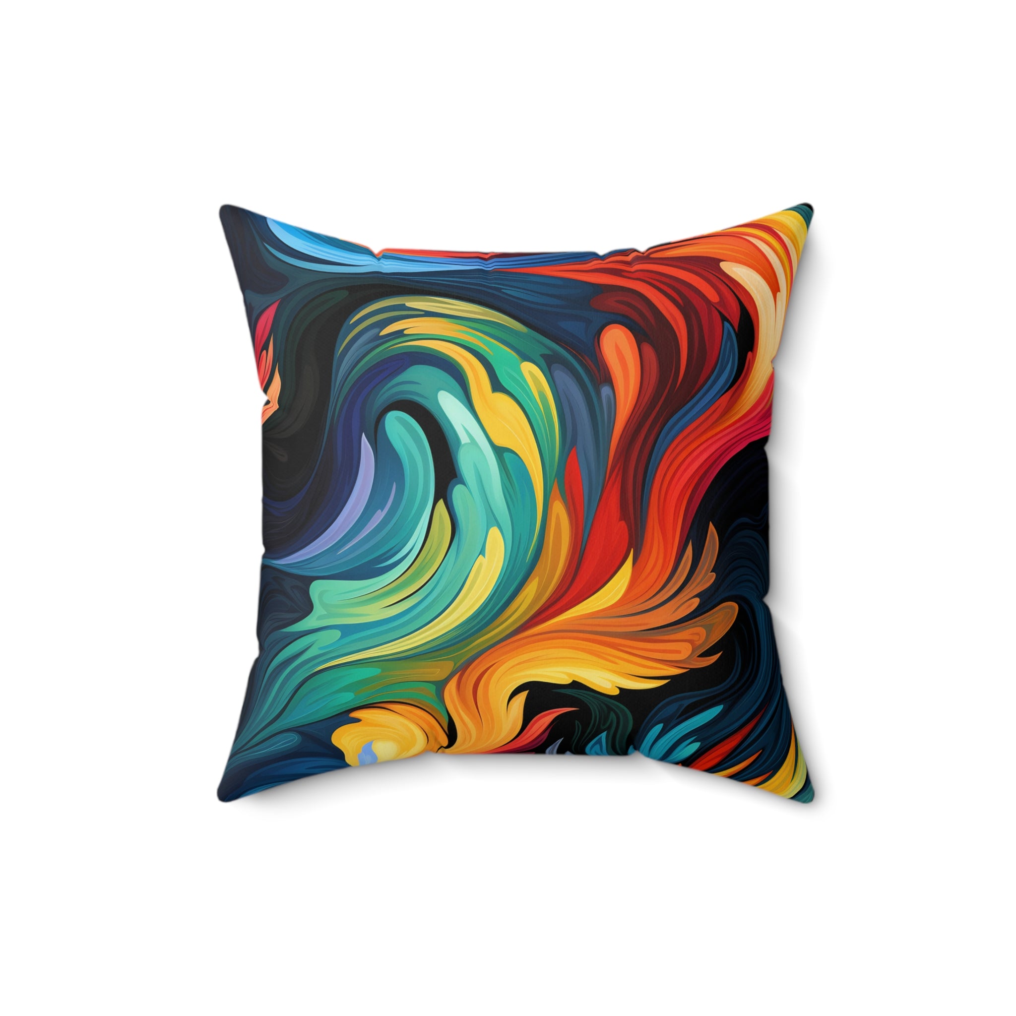 Technicolor Tranquility Square Pillow