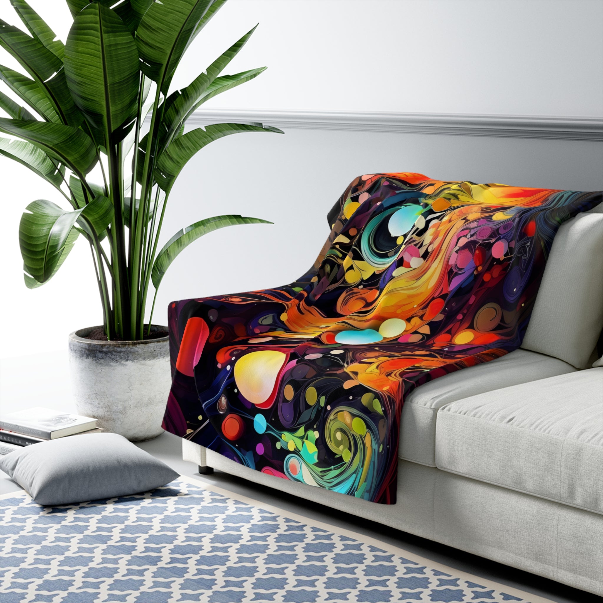 Technicolor Trip Fleece Blanket