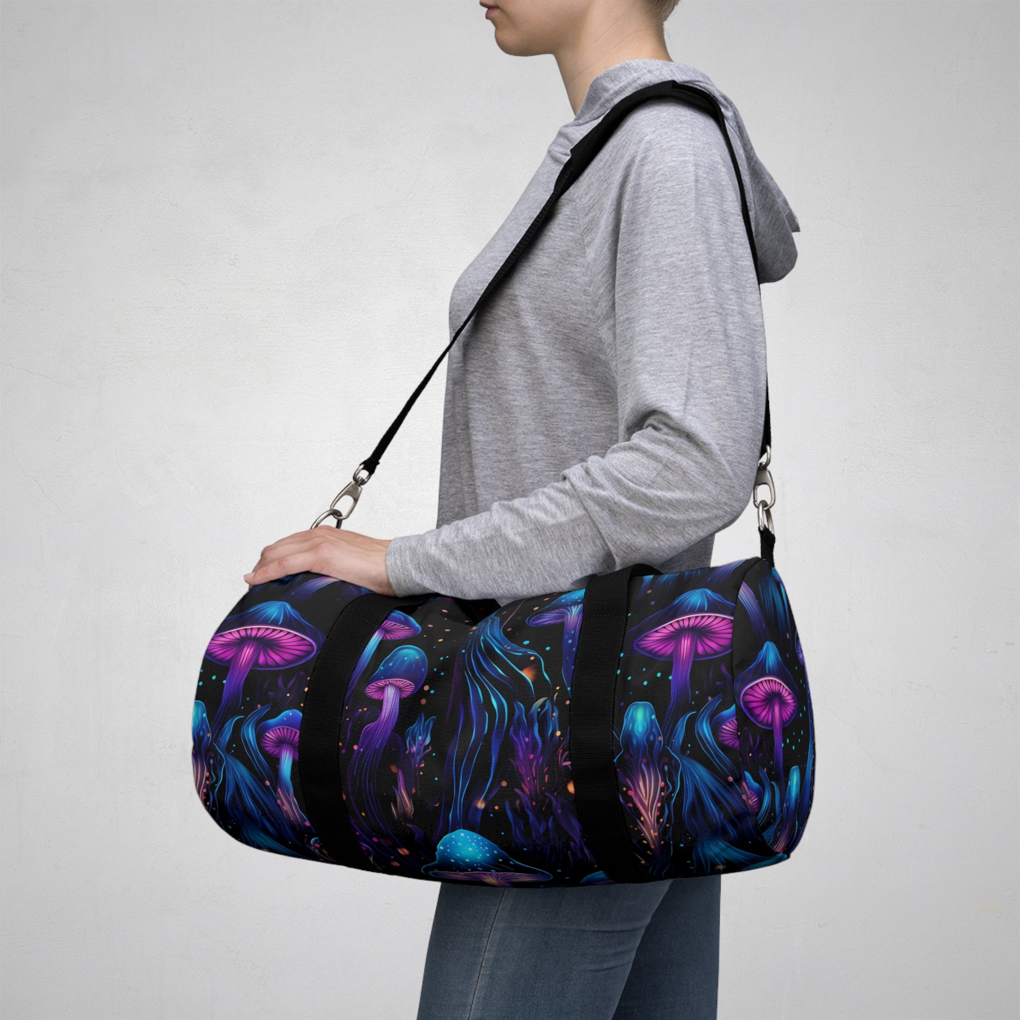 Electric Mushroom Dream Duffel Bag