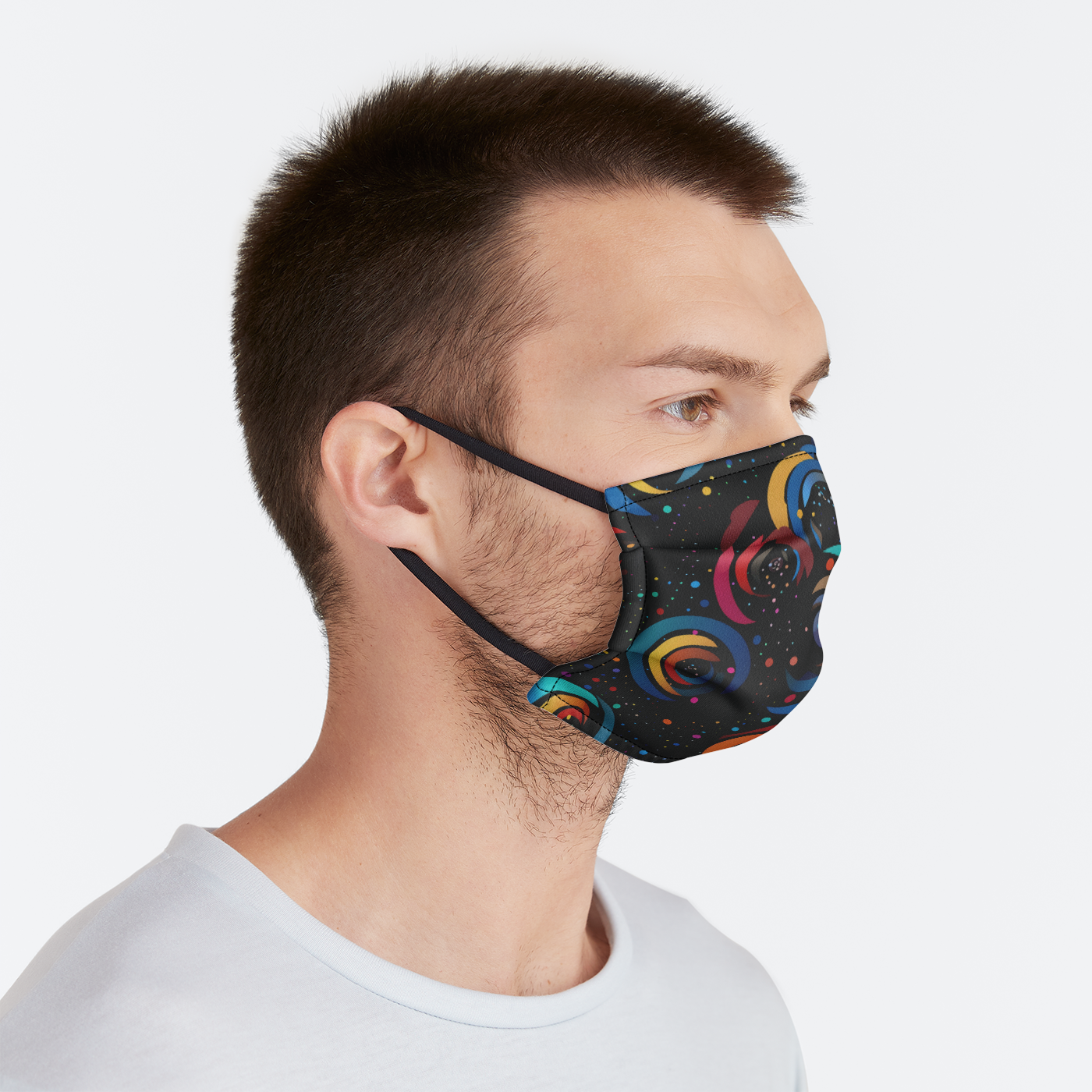 Spiral Spectrum Face Mask