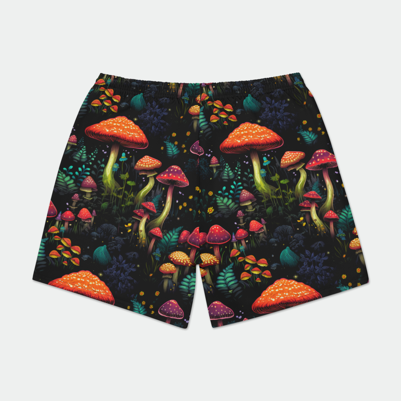 Psychedelic Fungi Frenzy Men's Swim Shorts