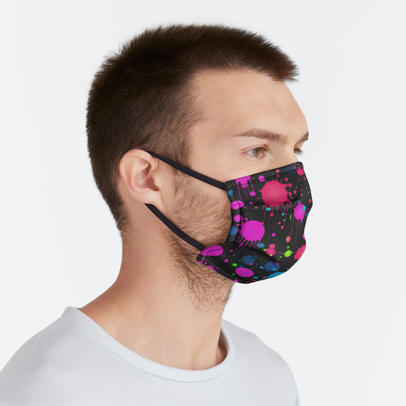 Neon Spark Face Mask