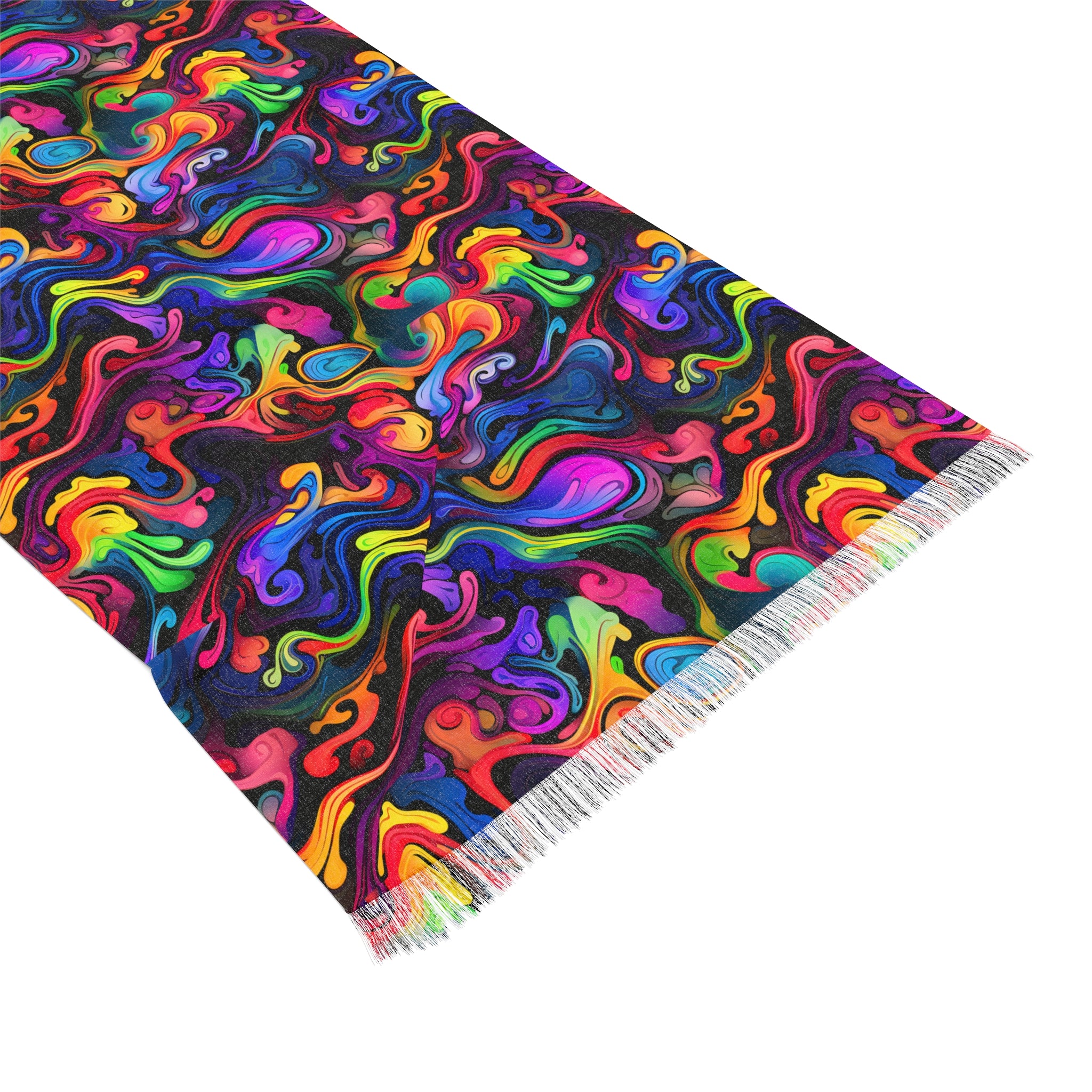 Psychedelic Whirlwind Light Rave Scarf