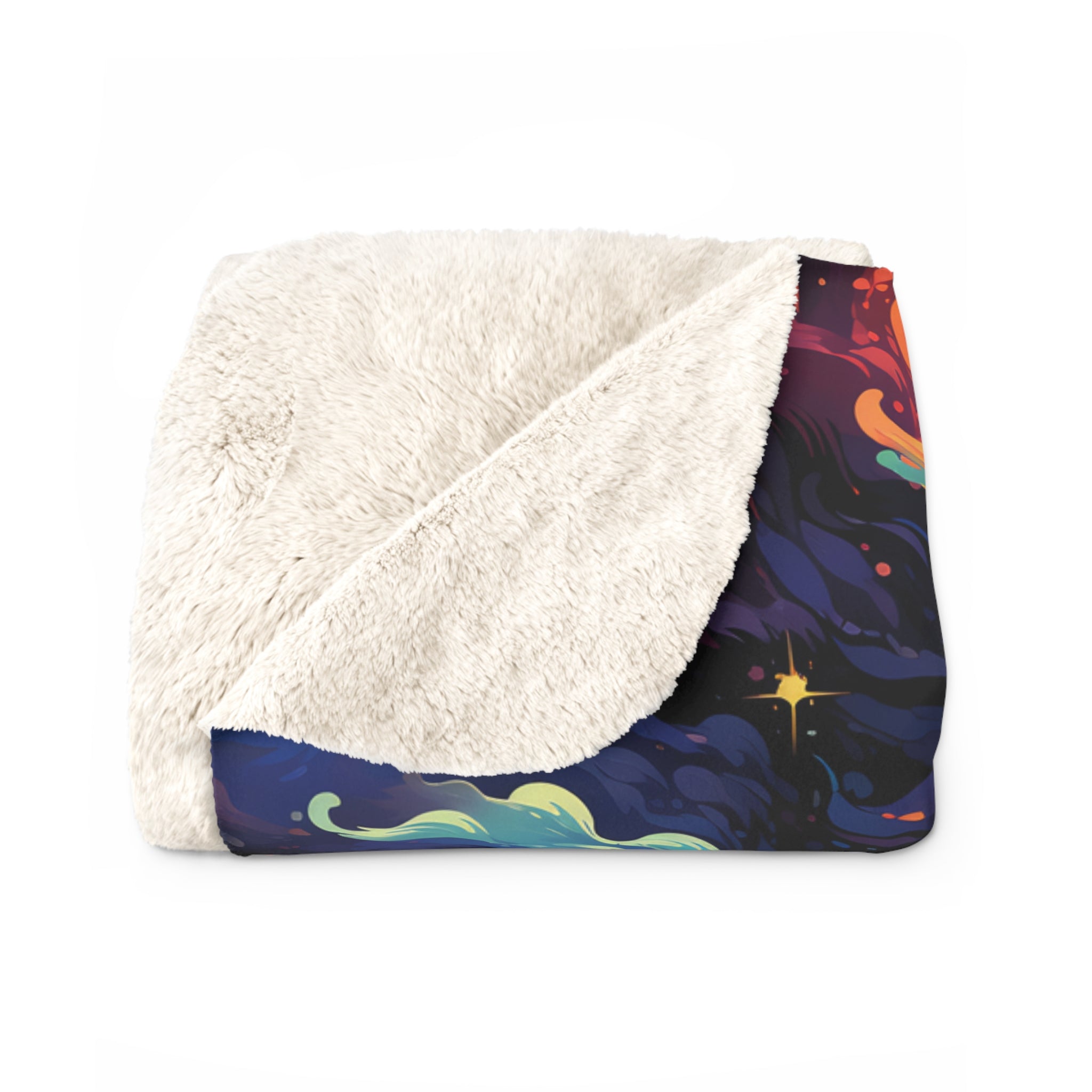 Chromatic Clouds Fleece Blanket