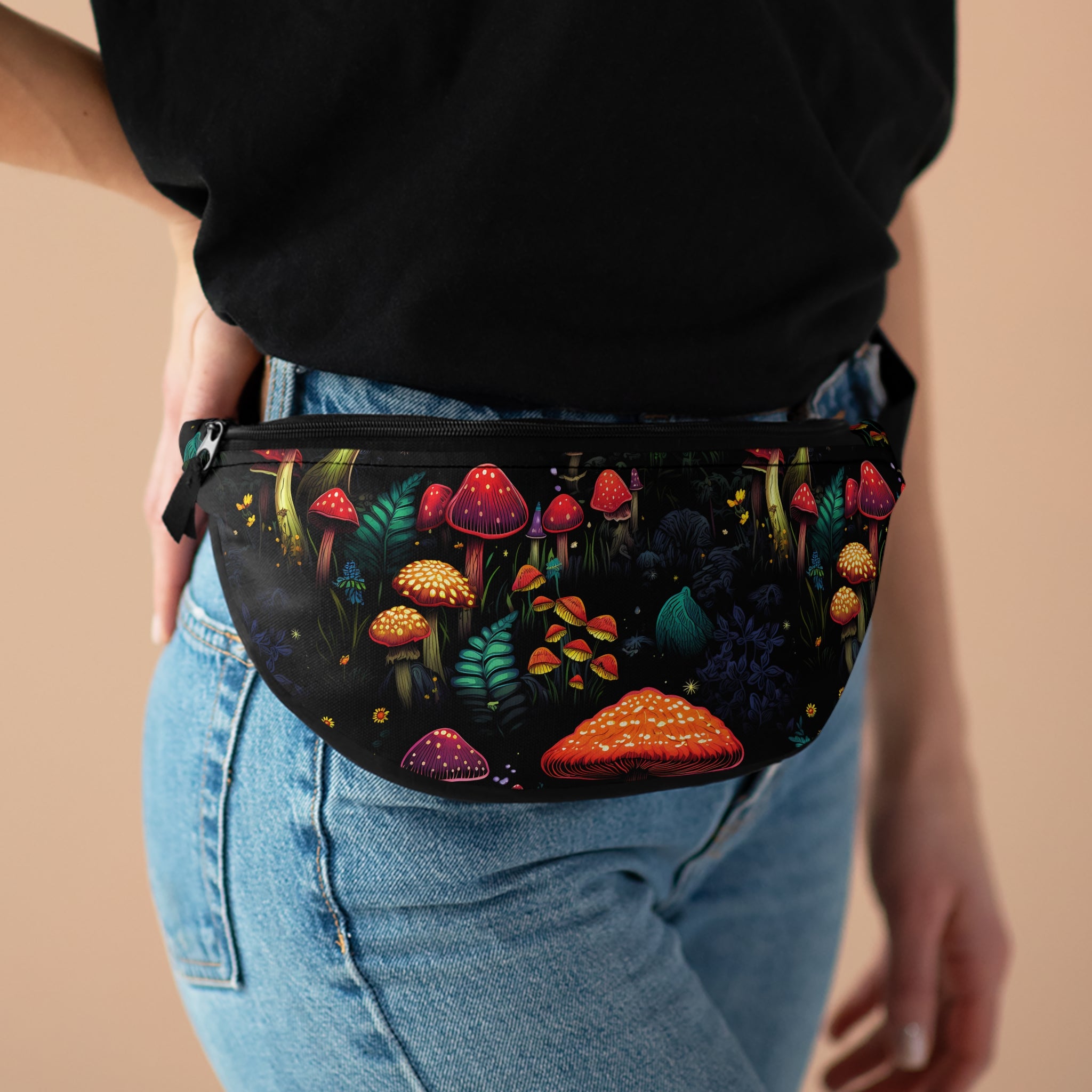 Psychedelic Fungi Frenzy Fanny Pack