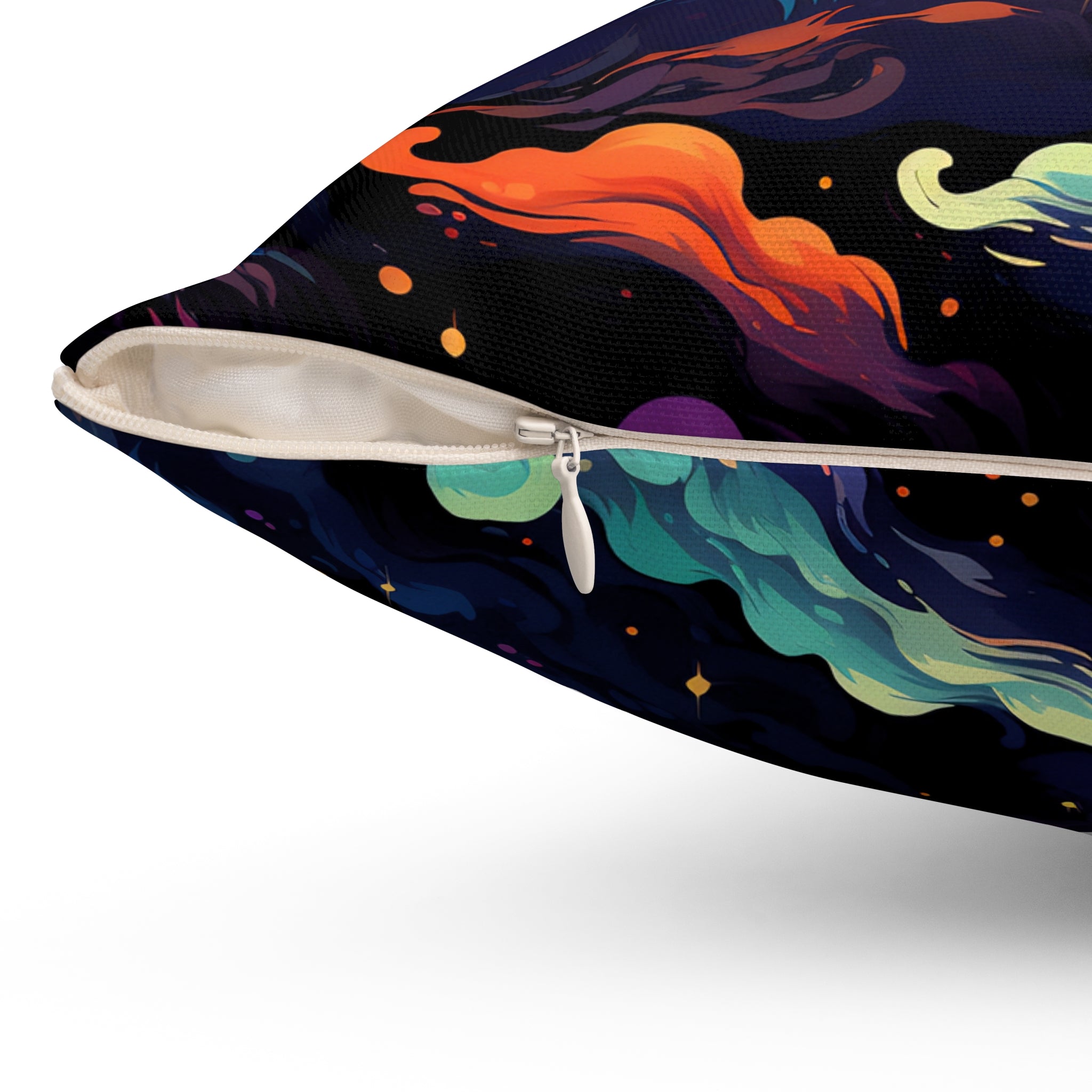 Chromatic Clouds Square Pillow