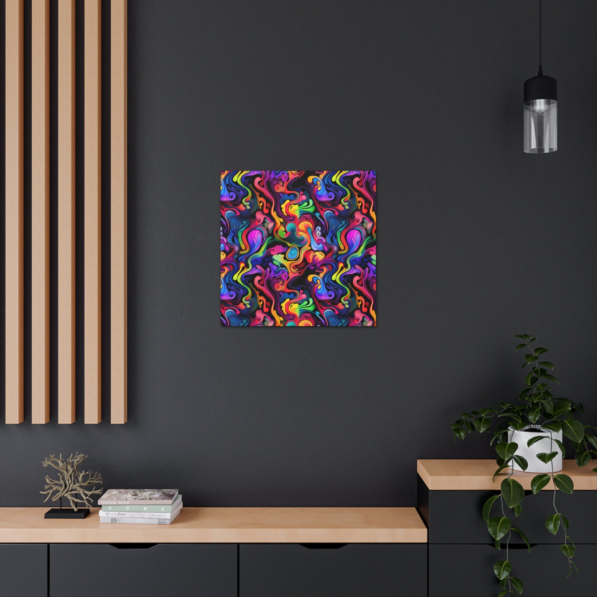 Psychedelic Whirlwind Canvas Print Art