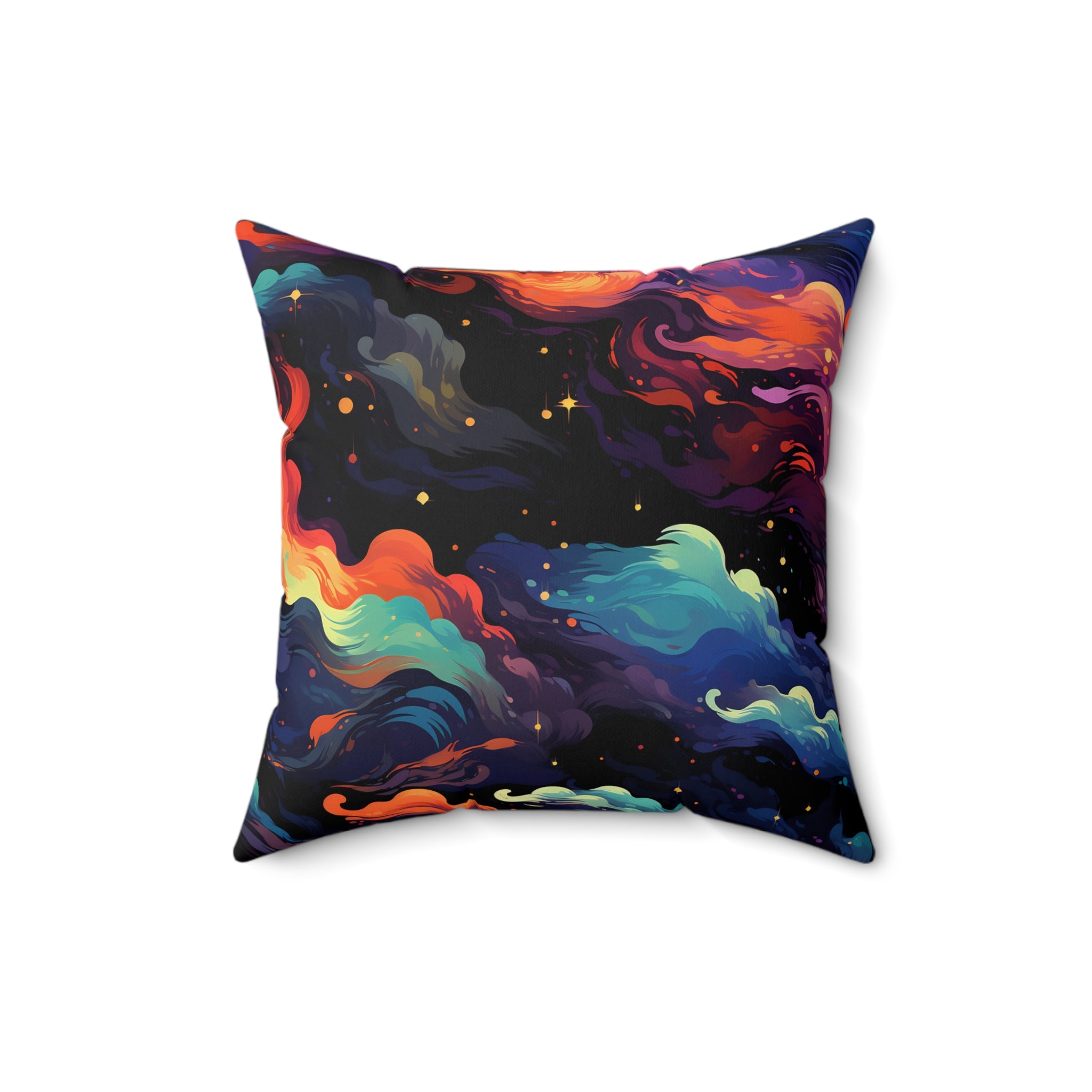 Chromatic Clouds Square Pillow