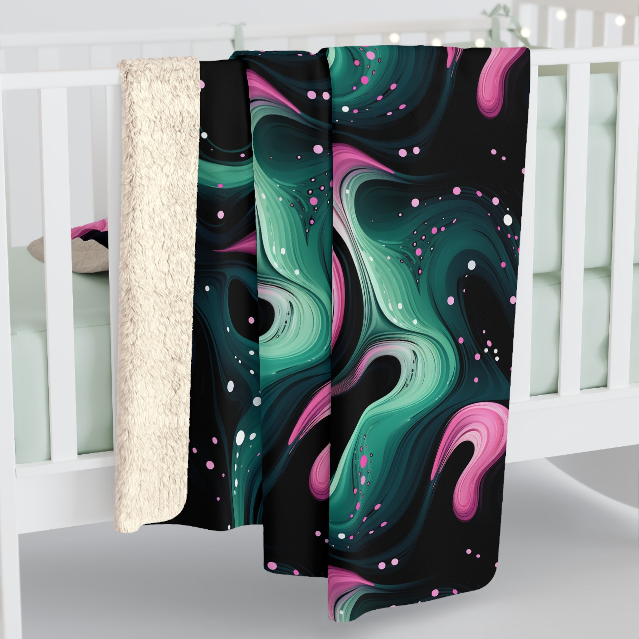 Electric Swirls Fleece Blanket