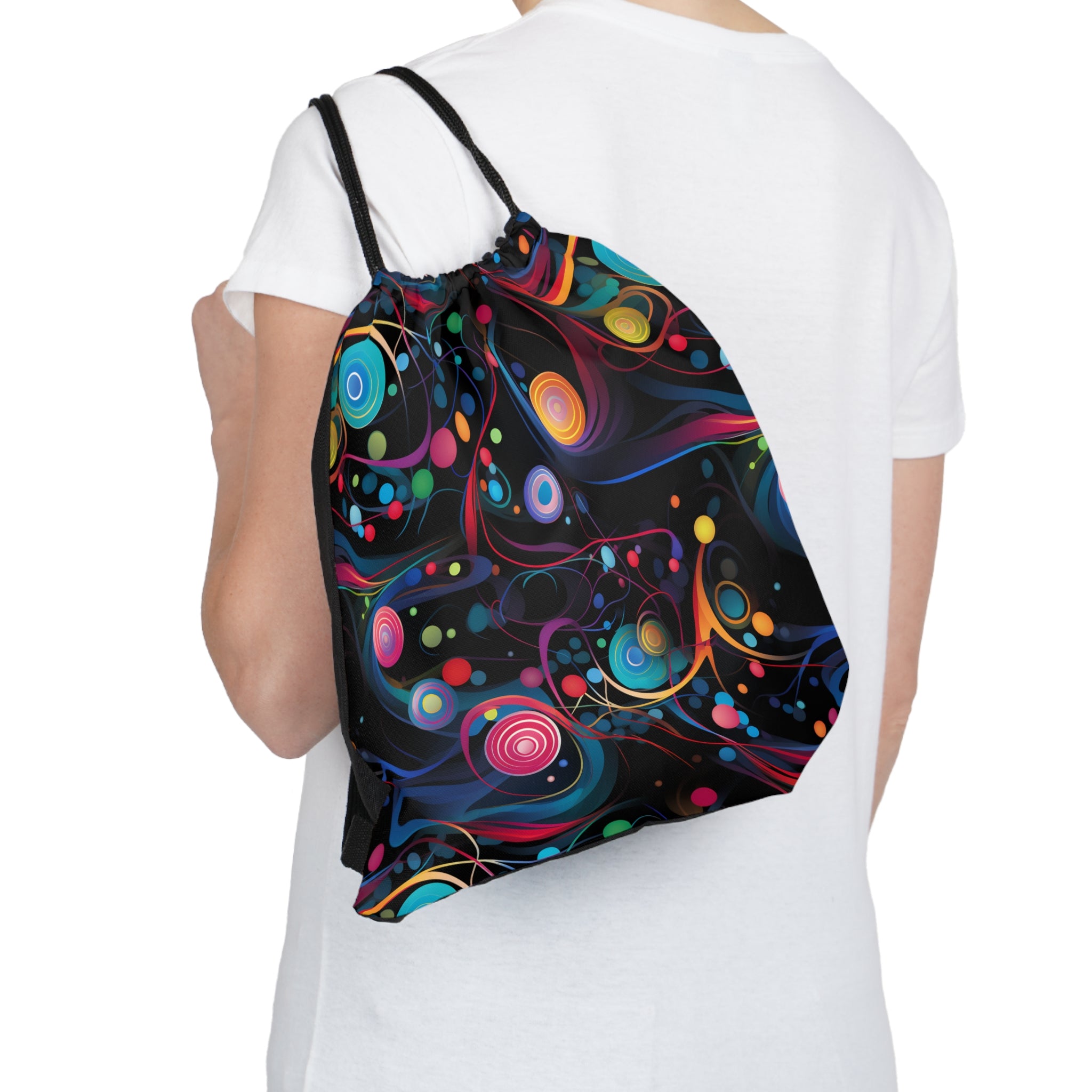 Whirling Wonderland Drawstring Bag