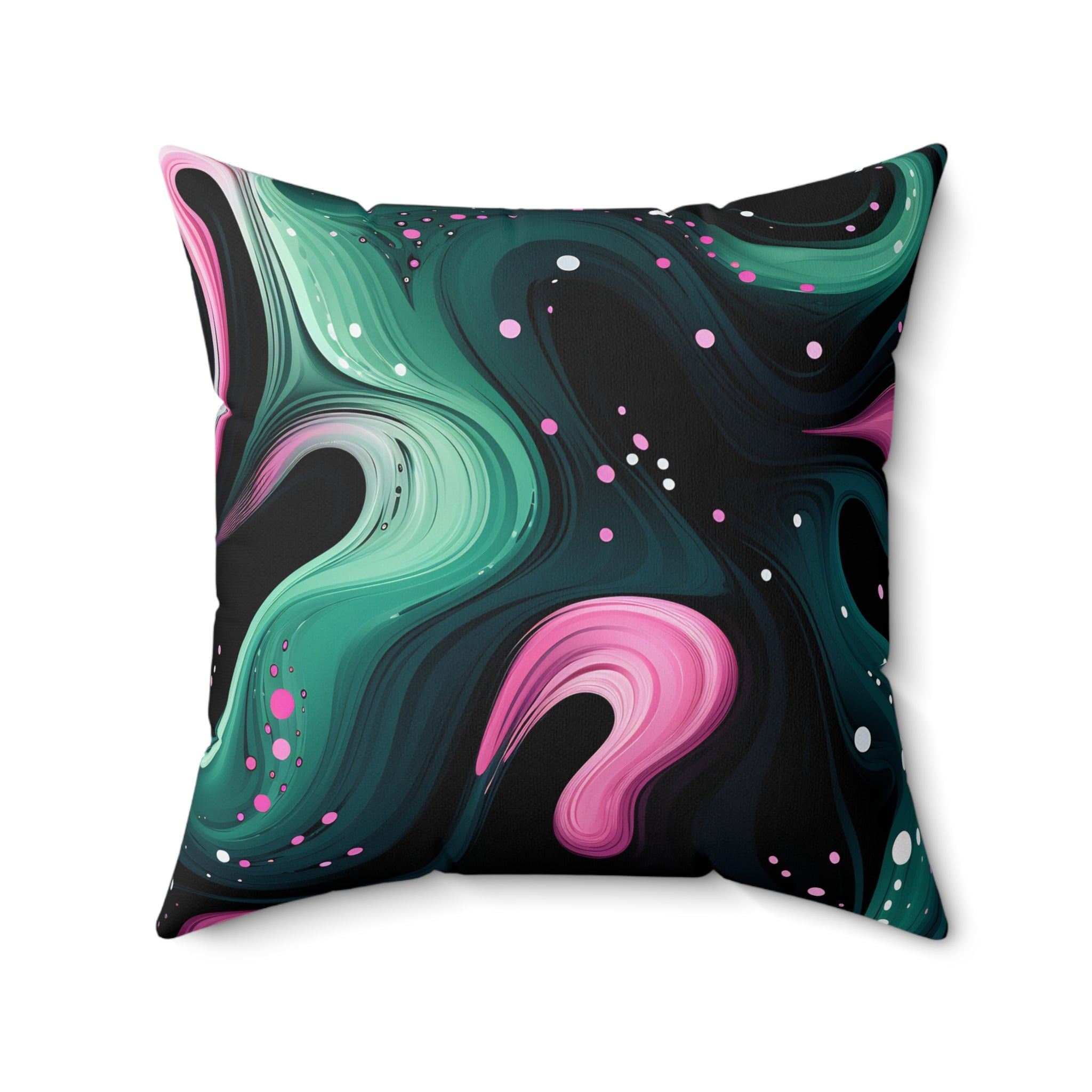 Electric Swirls Square Pillow