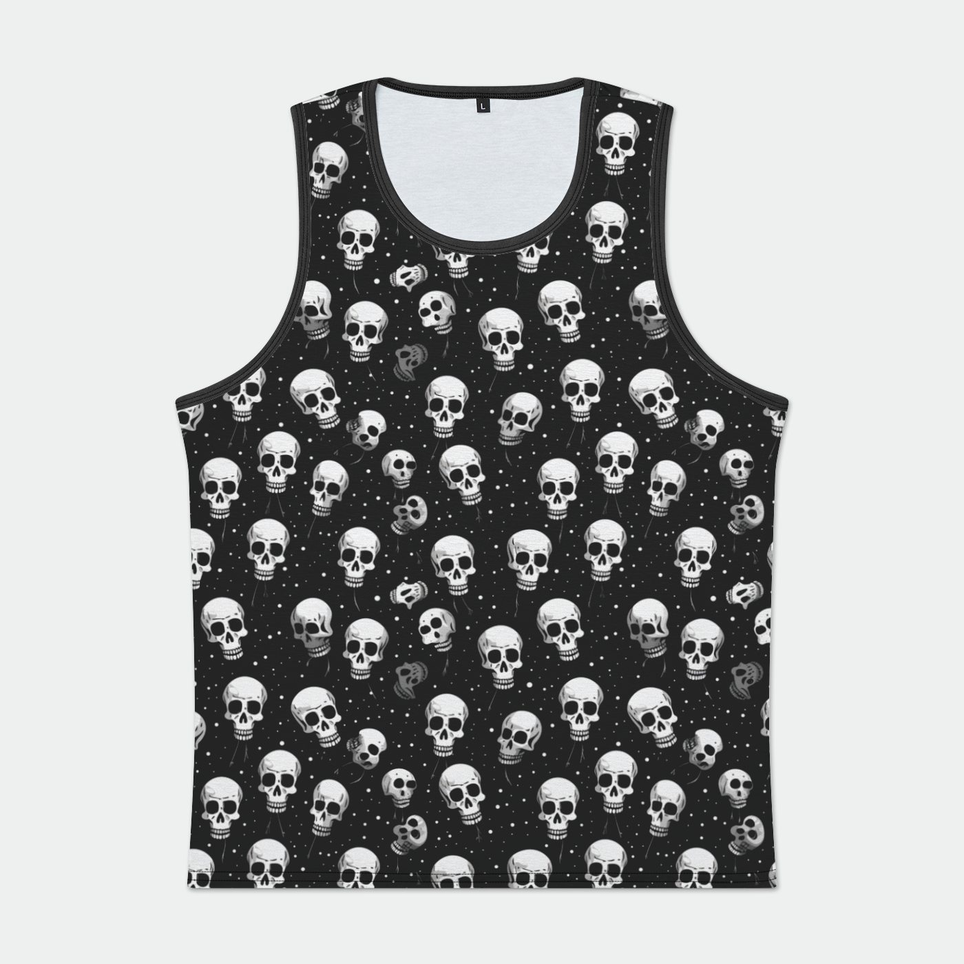 Celestial Skull Dance Mens Binded Tank Top