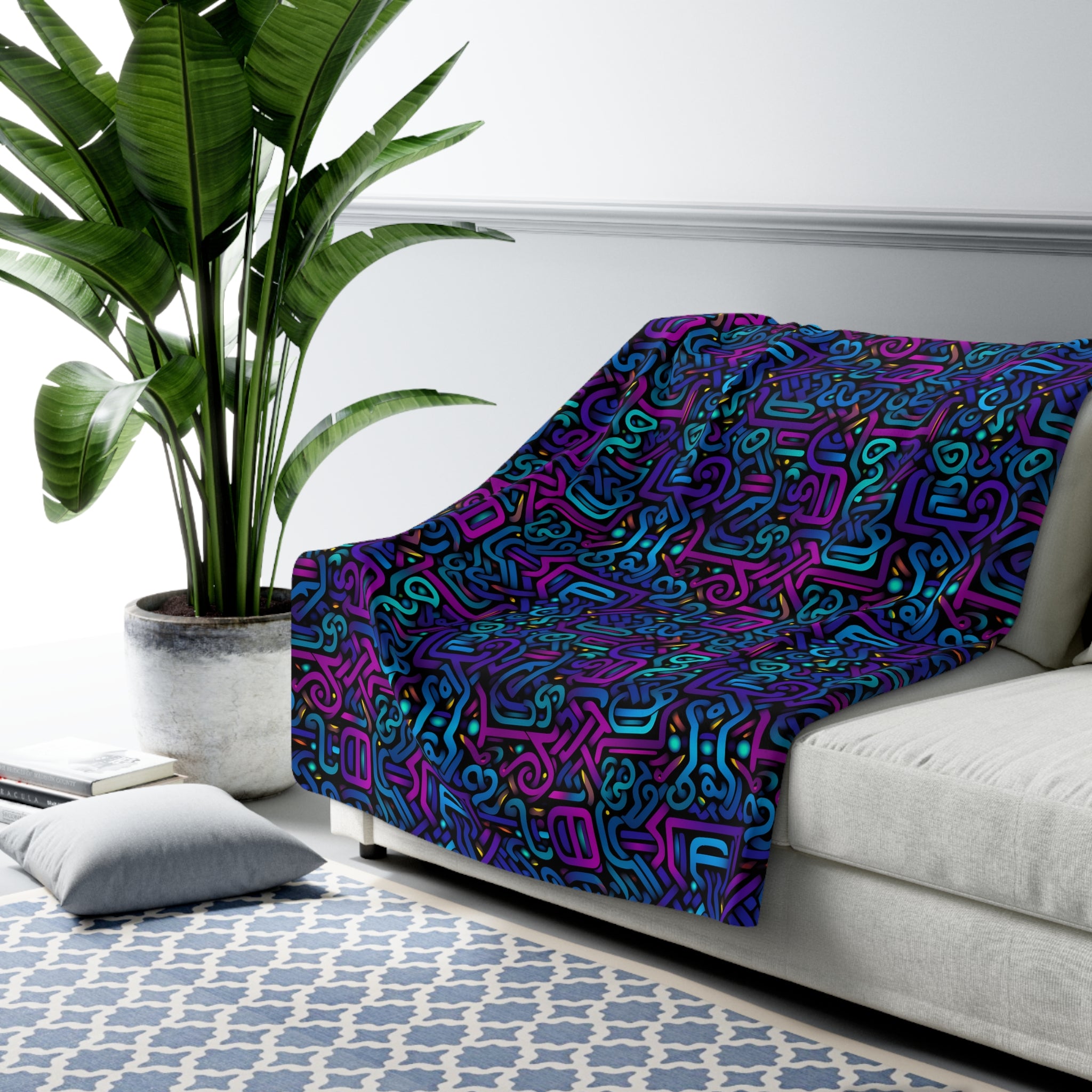 Divine Dodecahedron Fleece Blanket