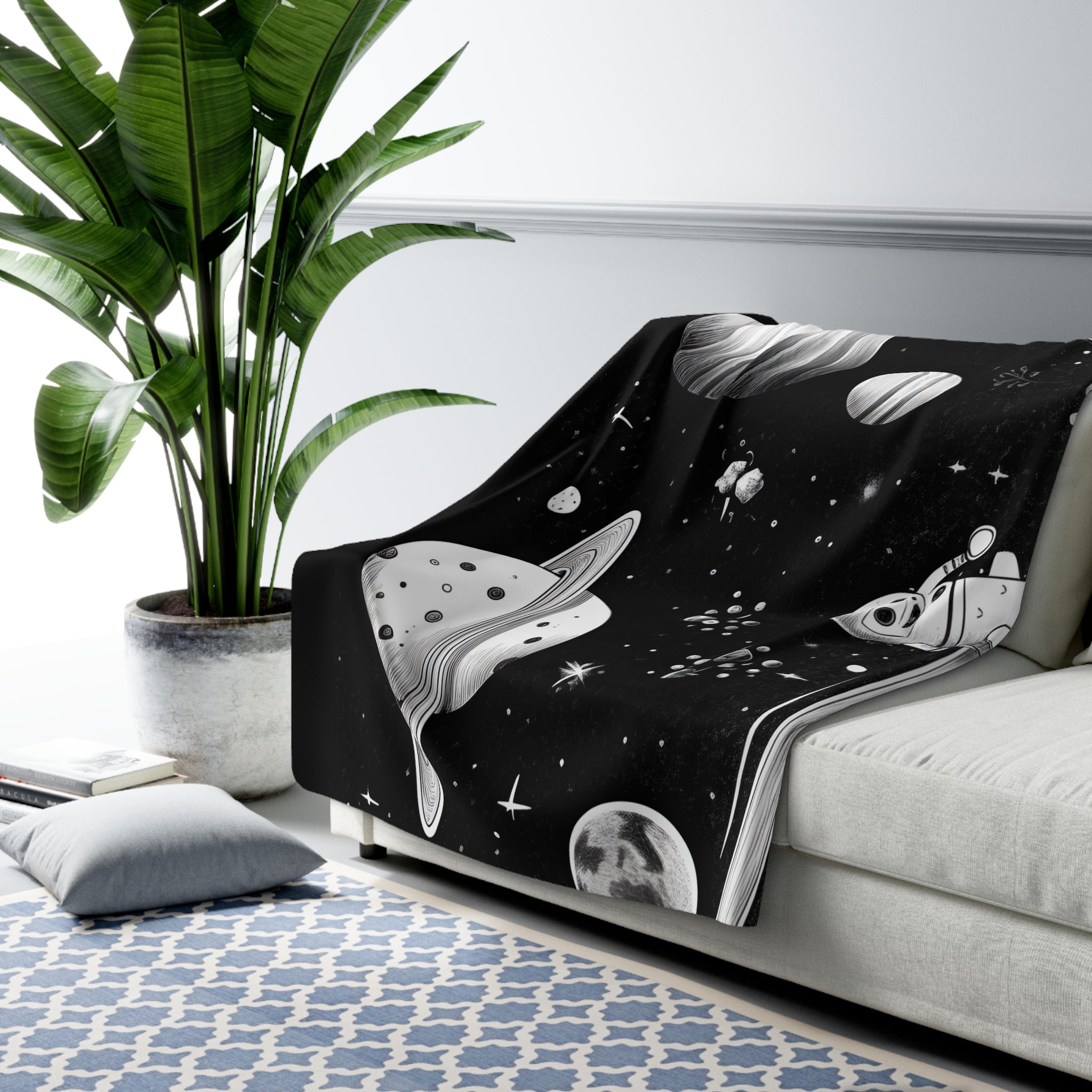 Planet Parade Fleece Blanket