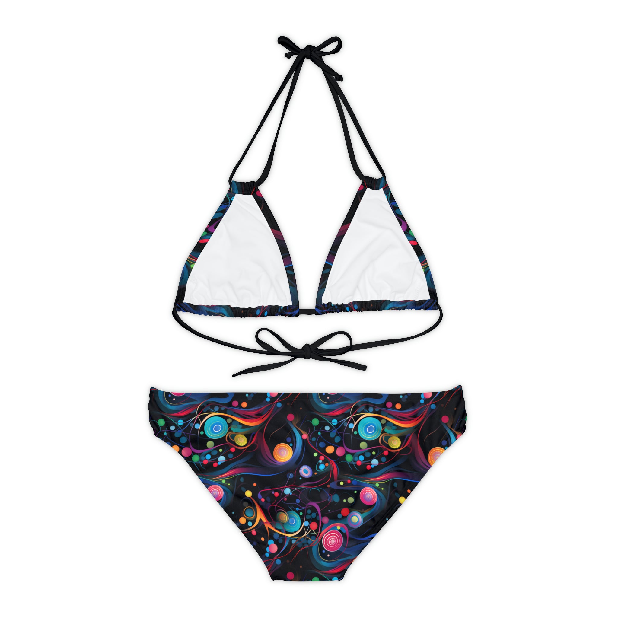 Whirling Wonderland Strap Bikini Set