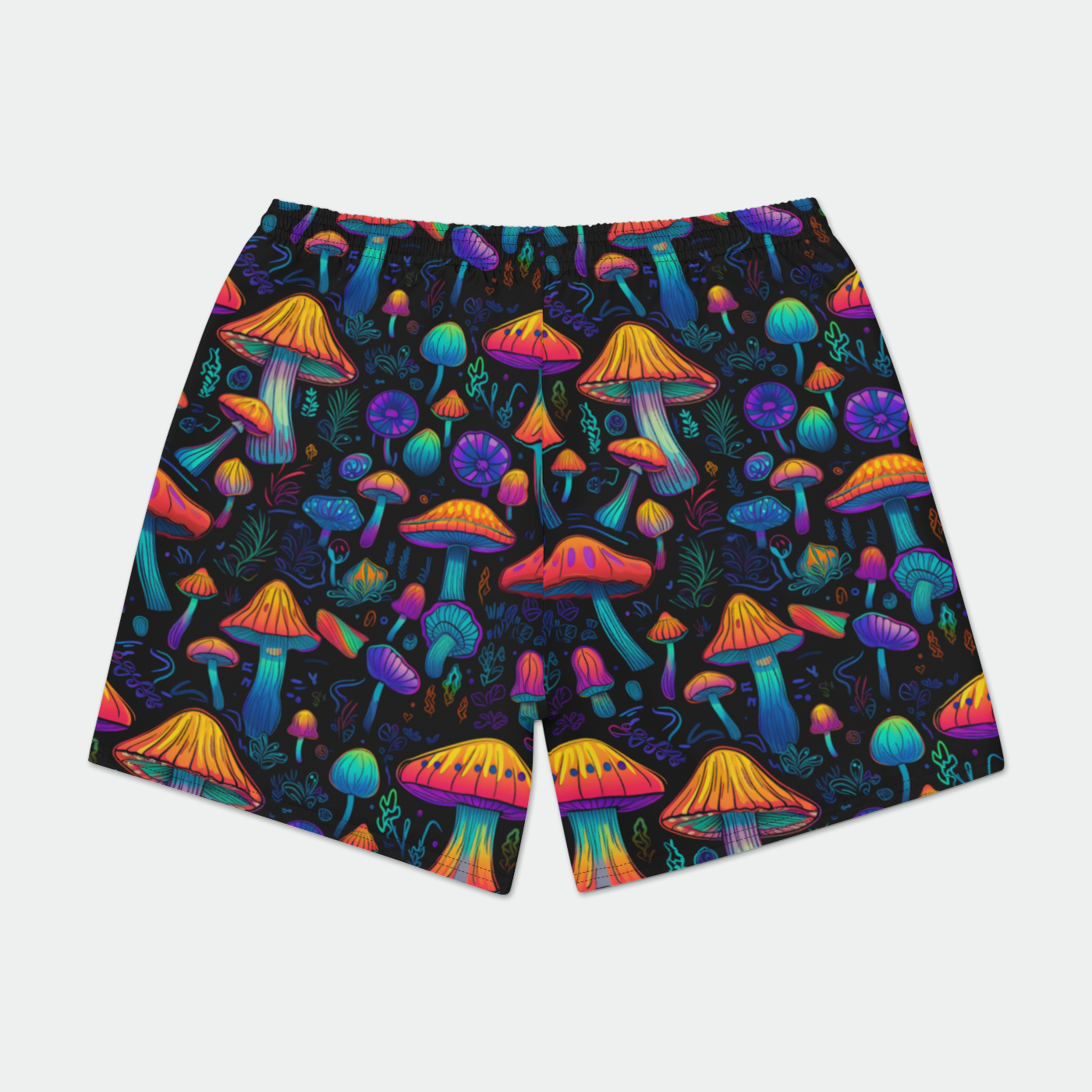 Neon Nostalgia Fungi Men's Swim Shorts